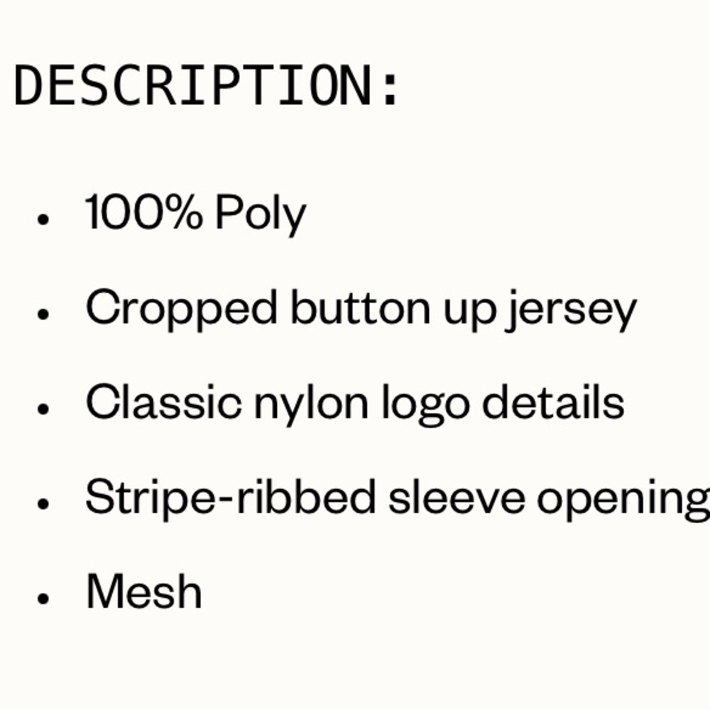 NWT Dairy Boy Homecoming cropped Jersey in Navy - Picture 14 of 14